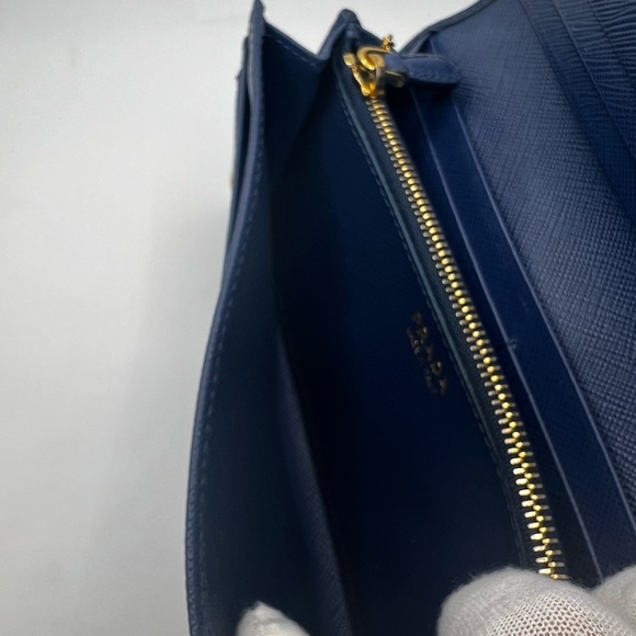 GUC Prada Navy Saffiano Long Wallet with Box - Picture 10 of 11